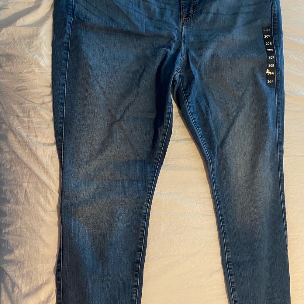 Torrid Blue Bombshell Skinny Premium Stretch Jeans